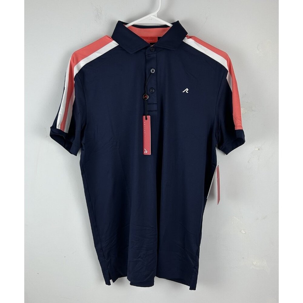 Redvanly Polo Shirt Mens S Sevigne Navy  Golf PUREpoly 4 Way Stretch  R2512B